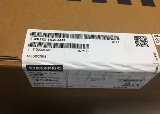 Siemens 6SL3120-1TE23-0AA3 Frequency Inverter For Single Phase Motor SINAMICS S120