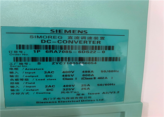 Siemens 6RA7085-6DS22-0 SIMOREG DC Master Converter 400V NEW & ORIGINAL