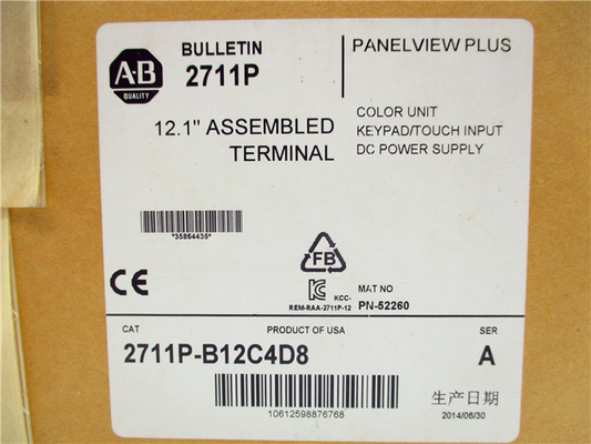 2711P-B12C4D8 Allen Bradley HMI Touch Screen panelview plus 12.1" assembled terminal