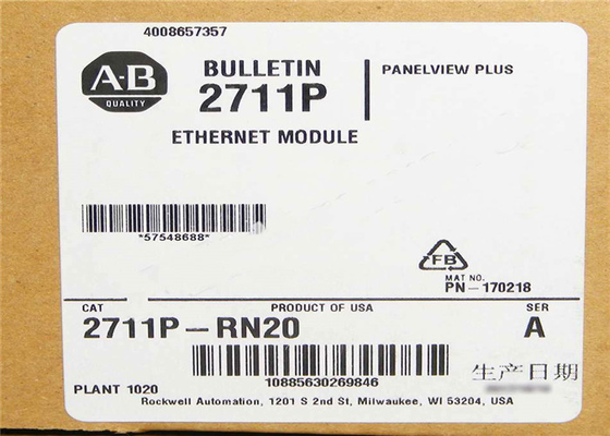 Sealed Allen Bradley 2711P-RN20 / A ENet Communication Module For PanelView 6