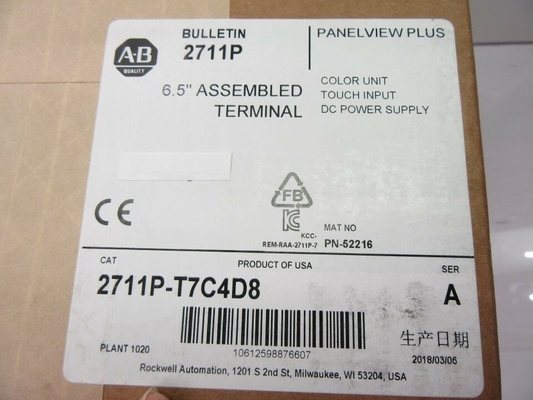 NEW  SEALED 2711P-T7C4D8 2711P-T7C4D8K ALLEN BRADLEY PANELVIEW PLUS 6 700 HMI TOUCHSCREEN