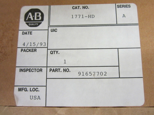 ALLEN BRADLEY 1771-HD Hand Held Programming Pendant Series A