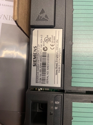 Siemens 6SL3244-0BB00-1PA1 Control Unit Variable Frequency Inverter 1.5A 24V Interface