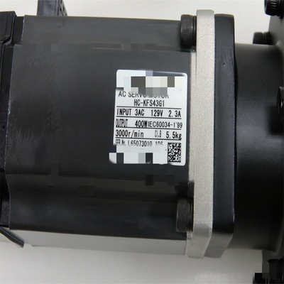 Mitsubishi HC-KFS43G1 AC Servo Motor 3AC 129V 2.3A 400W 3000R/MIN NEW