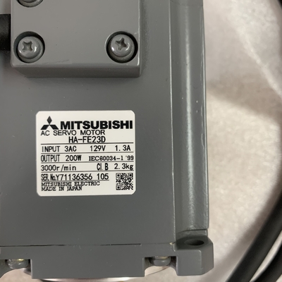 Mitsubishi HA-FE23D AC Servo Motor 3 PHASE 200 W 129 V 3000 RPM 1.3 A CIB NEW AND ORIGINAL GOOD PRICE