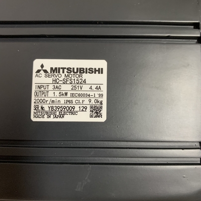 Mitsubishi HC-SFS1524 AC Servo Motor 3 PHASE 1.5 KW 251 V 2000 RPM 4.4 A IP65 CIF NEW AND ORIGINAL GOOD PRICE