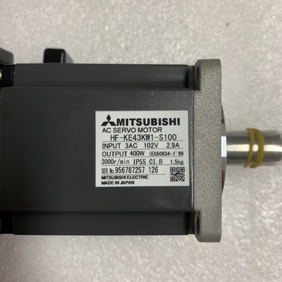 Mitsubishi HF-KE43KW1-S100 AC Servo Motor 3 PHASE 400W 102V 3000RPM IP55 2.9A CIB HF SERIES NEW AND ORIGINAL GOOD PRICE