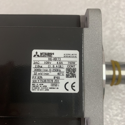 Mitsubishi HG-KR73 AC Servo Motor 3 PHASE 750W 109V 3000RPM 0-250HZ HG SERIES 4.8A LOW INERT NEW AND ORIGINAL GOOD PRICE