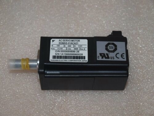 Yaskawa SGMAS-01ACA21 AC SERVO MOTOR 100W 200V 0.91A 3000RPM NEW