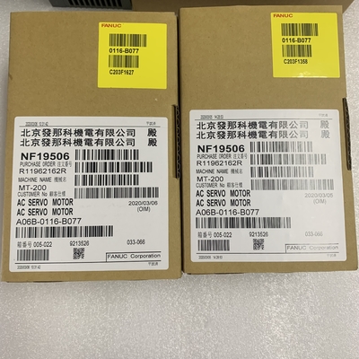 Fanuc A06B-0116-B077 AC Servo MOTOR 115V 50/60HZ 0.4KW 4000RPM NEW