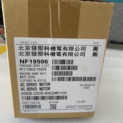 Fanuc A06B-2205-B402#0100 AC SERVO MOTOR 3.2A 0.75KW 149V 267HZ NEW