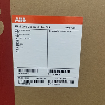 ABB 1SDA071654R1 E2.2B 2000 EKIP Touch LI4P FHR Circuit Breaker NEW