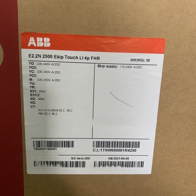 ABB 1SDA071694R1 E2.2N 2500 EKIP Touch LI4P FHR Circuit Breaker NEW