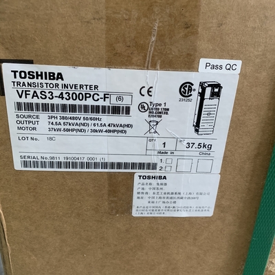 TOSHIBA VFAS3-4300PC-F Variable Frequency Inverter 50 / 60HZ 3PH