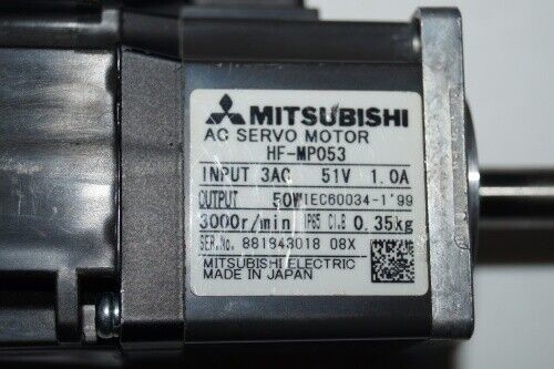 Mitsubishi HF-MP053 AC Servo Motor 51V 50W 3000RPM 1A 150HZ NEW