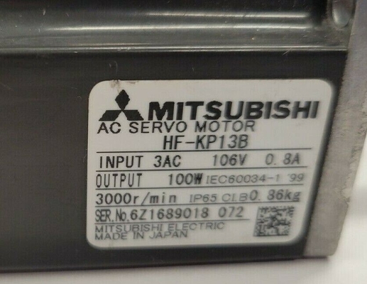 Mitsubishi HF-KP13B AC Servo Motor 3 PHASE 100W 106V 3000RPM NEW