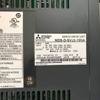 Mitsubishi MDS-D-SVJ3-10NA AC SERVO DRIVE 200-230V 50/60HZ NEW