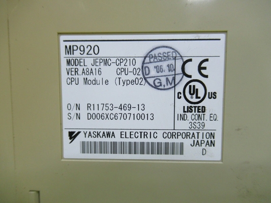 Yaskawa CPU-02 Programmable Logic Controller AC Servo