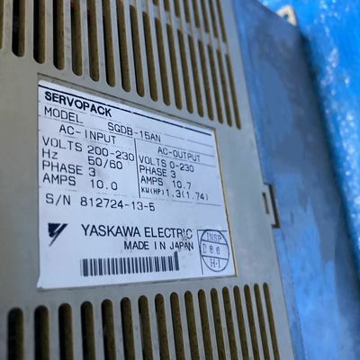 Yaskawa SGDB-15AN AC SERVO AMPLIFIER 200-230V 10A 1.3KW 50/60HZ NEW