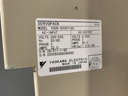 Yaskawa SGDB-60VD AC SERVO AMPLIFIER SGDB SERIES 32A 3 PHASE NEW