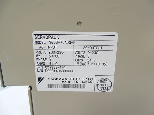 Yaskawa SGDB-75ADG AC SERVO AMPLIFIER 200-230V 41A 7.5KW NEW