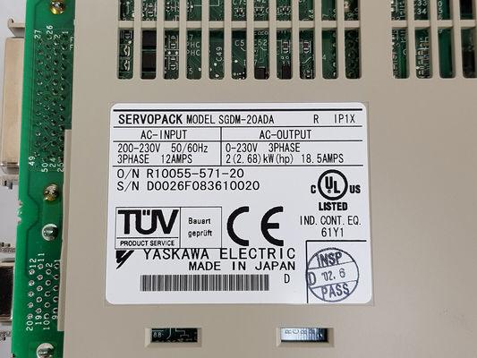 Yaskawa SGDM-20ADA AC SERVO AMPLIFIER 200-230V 12A 2KW 50/60HZ NEW