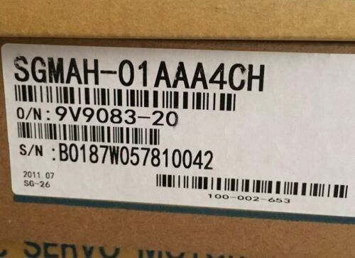 Yaskawa SGMAH-01AAA4CH AC SERVO MOTOR 100W 200V 3000RPM 0.91A NEW