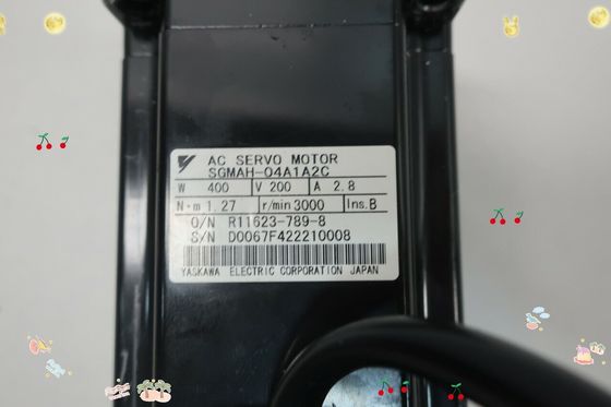 Yaskawa SGMAH-04A1A2C AC SERVO MOTOR 400W 200V 2.8A 3000RPM NEW