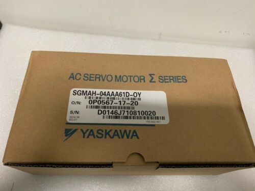 Yaskawa SGMAH-04AAA61D-OY AC SERVO MOTOR 400W 200V 3000RPM 2.8A NEW