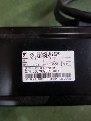 Yaskawa SGMAS-06ACA21-E AC SERVO MOTOR 600W 200V 3000RPM 4.3A NEW