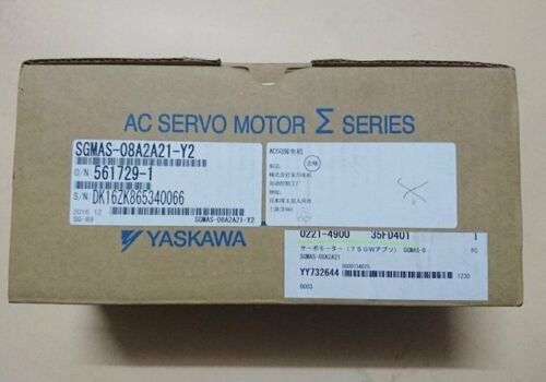 Yaskawa SGMAS-08A2A21-Y2 AC SERVO MOTOR 750W 200V 3000RPM 5.4A NEW
