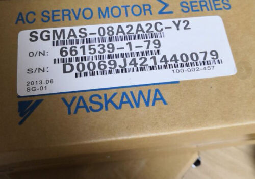 Yaskawa SGMAS-08A2A2C AC SERVO MOTOR 750W 200V 3000RPM 5.4A NEW