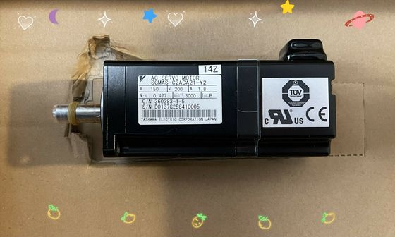 Yaskawa SGMAS-C2ACA21-Y2 AC SERVO MOTOR 150W 200V 3000RPM 1.8A NEW
