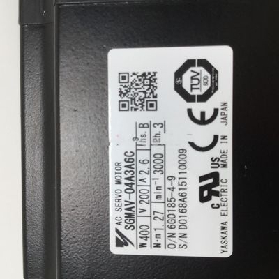 Yaskawa SGMAV-04A3A6C AC SERVO MOTOR 400W 200V 3000RPM 2.6A NEW
