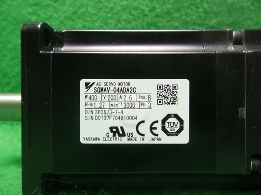 Yaskawa SGMAV-04ADA2C AC SERVO MOTOR 400W 200V 3000RPM 2.6A NEW
