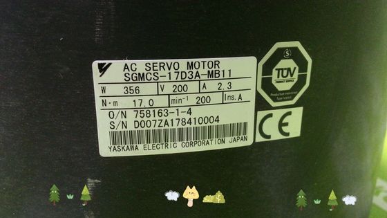Yaskawa SGMCS-17D3A-MB11 AC SERVO MOTOR 2.3A 356W 200V 200RPM NEW