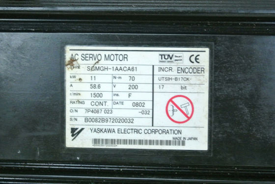 Yaskawa SGMGH-1AACA61 AC Servo Motor 58.6A 11KW 1500RPM 200V NEW