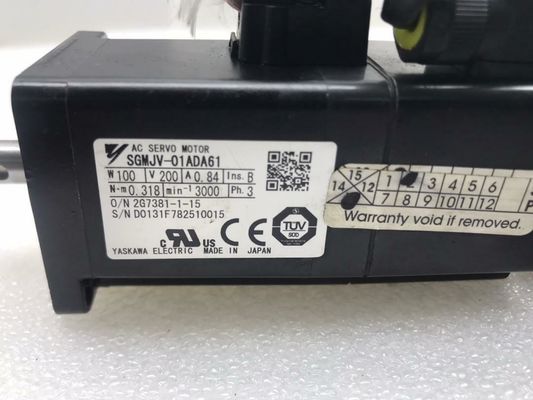 Yaskawa SGMJV-01ADA61 AC SERVO MOTOR 0.84A 100W 3000RPM 200V NEW