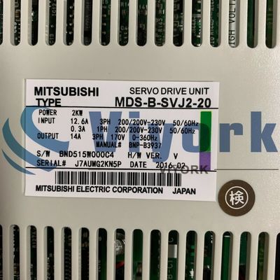 Mitsubishi MDS-B-SVJ2-20 MELDAS AC Servo Drive 200-230VAC 10.7AMP 2.0KW CNC NEW