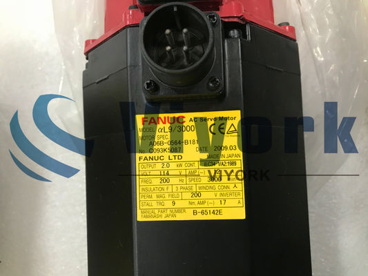 Fanuc A06B-0572-B077 AC SERVO MOTOR AL50/2000 STRAIGHT SHAFT 6KW 143VAC 30A NEW