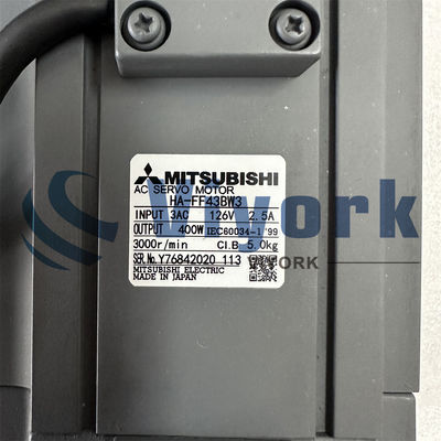 HA-FF43BW3  Mitsubishi AC SERVO MOTOR 400W 126V NEW