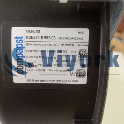 SIEMENS 6SL3362-0AF00-0AA1 / K2E225-RB92-09 EBM FAN NEW