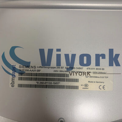 Siemens 6SY7000-1AB67 RADIAL FAN SET K2E250 NEW