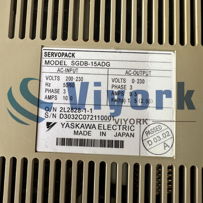 Yaskawa SGDB-15ADG SERVO DRIVE 10AMPS 3 PHASE 200-230VAC 50/60HZ NEW