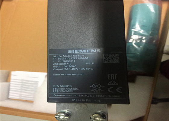 Siemens 6SL3120-1TE21-8AA4 Variable Frequency Inverter SINAMICS S120