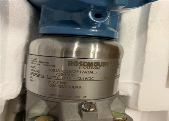 Industrial Rosemount 3051c Coplanar Pressure Transmitter 3051S1CD3A2E12A1AE5 0-2.5 Bar Brand New