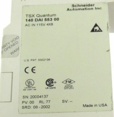 SCHNEIDER AUTOMATION TSX QUANTUM 140DAI55300 AC IN 115V 4X8, 140 DAI 553 00