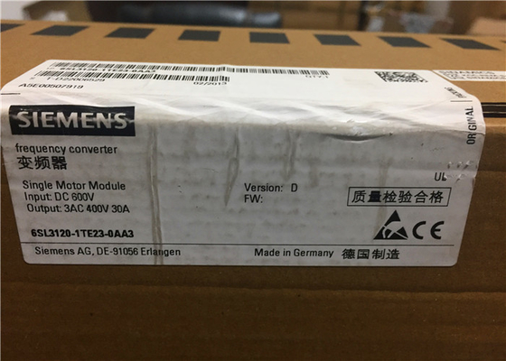 Siemens 6SL3120-1TE23-0AA3 Frequency Inverter For Single Phase Motor SINAMICS S120