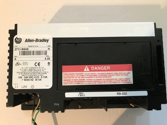 Allen Bradley 2711-B5A8 PanelView 550 Color, Key/Touch DH+ & RS-232 FRn 4.20