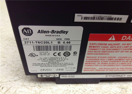 Allen Bradley 2711-T6C20L1 /A 2711T6C20L1 HMI Touch Screen PanelView 600 Color 5" Touch Dis